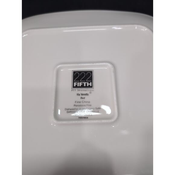 222‎ Fifth Via Venetto Square Dinner Plate, Replacement Plate, Square Tableware - Picture 4 of 6
